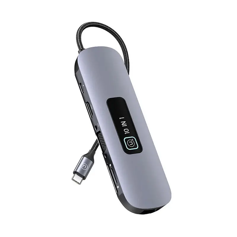 هاب مبدل 10 پورت Type-C یوسمز مدل US-SJ644 -2
